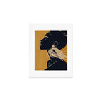Minimal Abstract Art Woman Portrait 3 Art Print Gallery Image 1