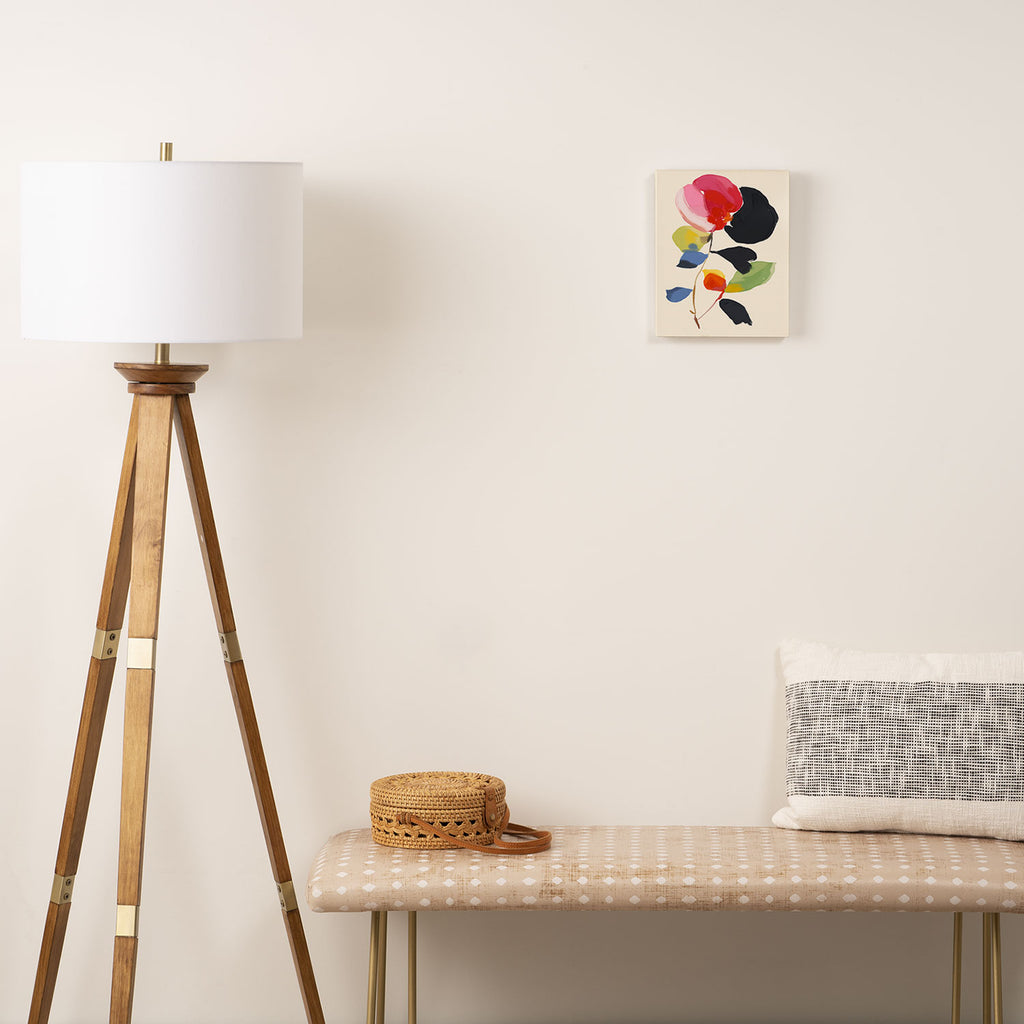 Minimal Abstract Colorful Flower Canvas Print Gallery Image 2