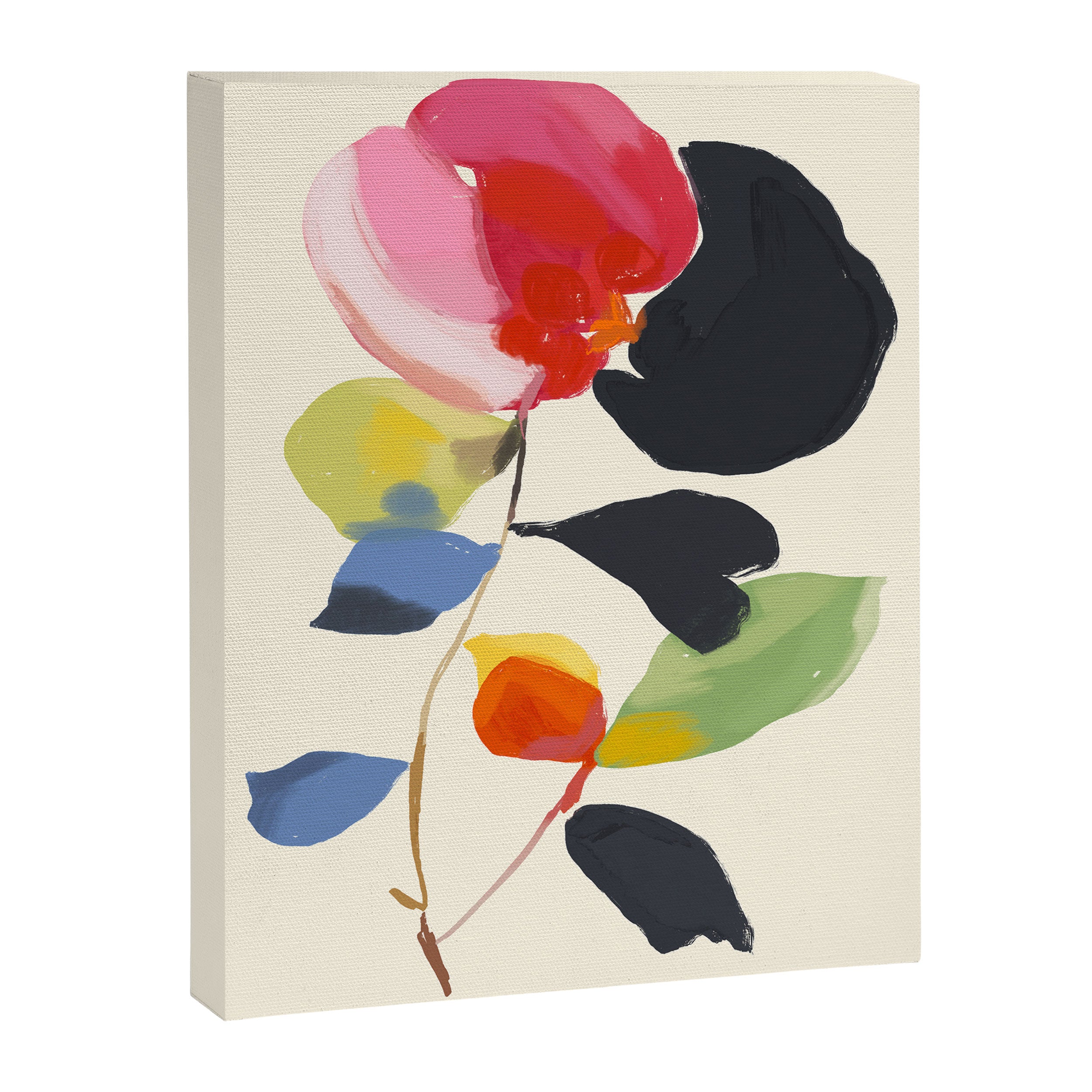 Minimal Abstract Colorful Flower Canvas Print Gallery Image 6