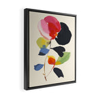 Minimal Abstract Colorful Flower Framed Canvas Print Gallery Image 2