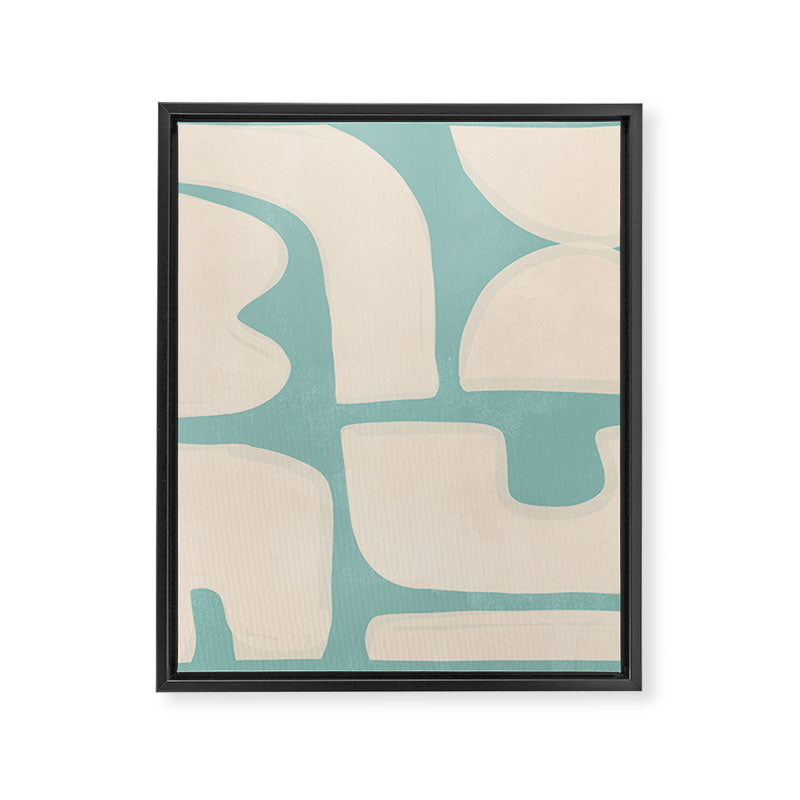 Minimal Abstract Composition 14 Framed Canvas Print Gallery Image 8