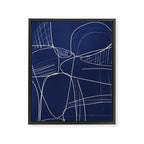 Minimal Abstract Line Art 14 Framed Canvas Print Gallery Image 6