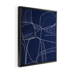 Minimal Abstract Line Art 14 Framed Canvas Print Gallery Image 2