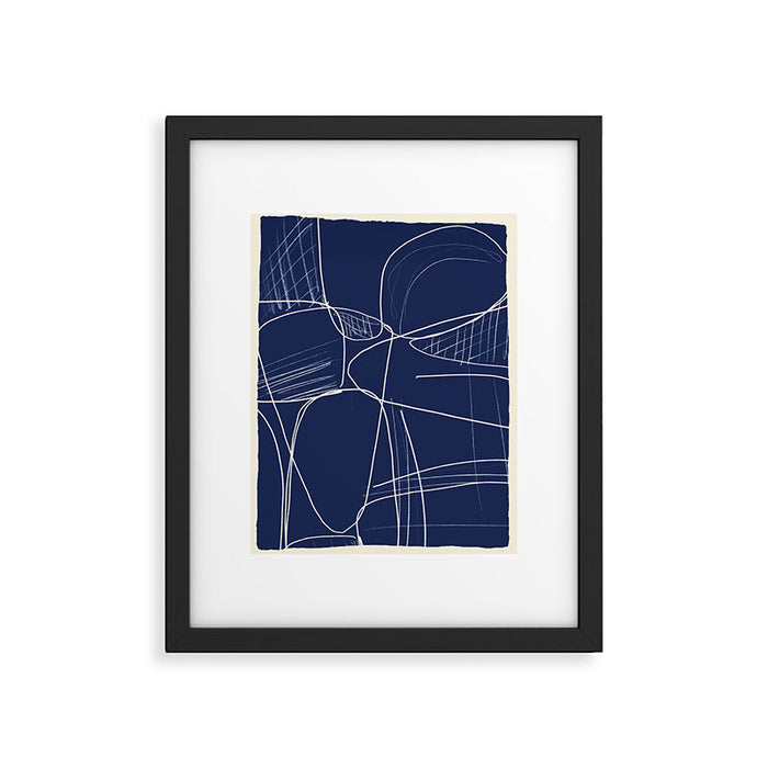 Minimal Abstract Line Art 14 Framed Art Print Gallery Image 1