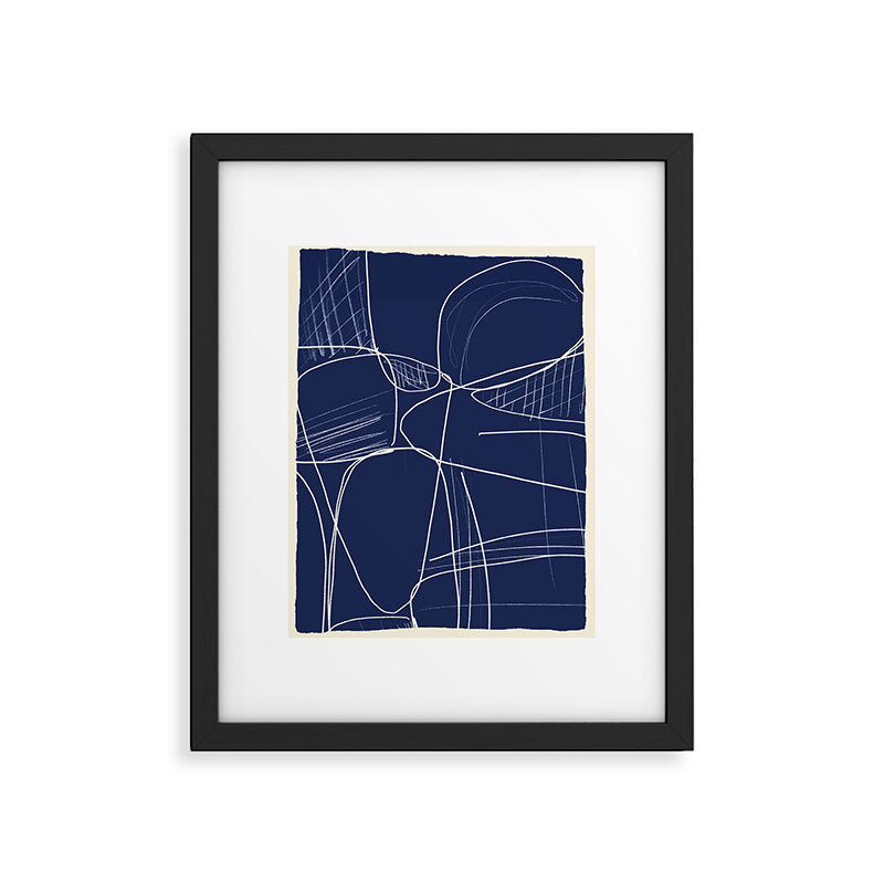 Minimal Abstract Line Art 14 Framed Art Print Gallery Image 5