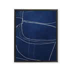 Minimal Abstract Line Art 15 Framed Canvas Print Gallery Image 6