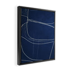 Minimal Abstract Line Art 15 Framed Canvas Print Gallery Image 2