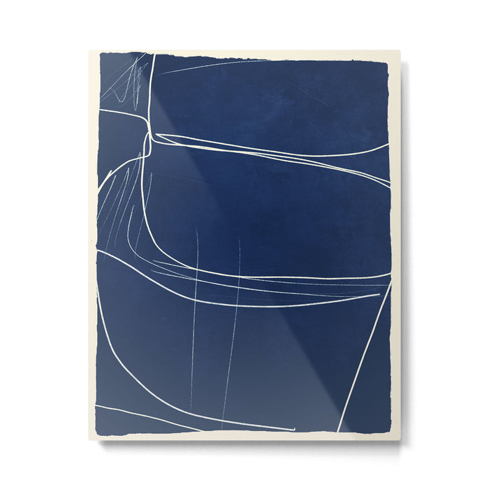 Minimal Abstract Line Art 15 Metal Print Gallery Image 1