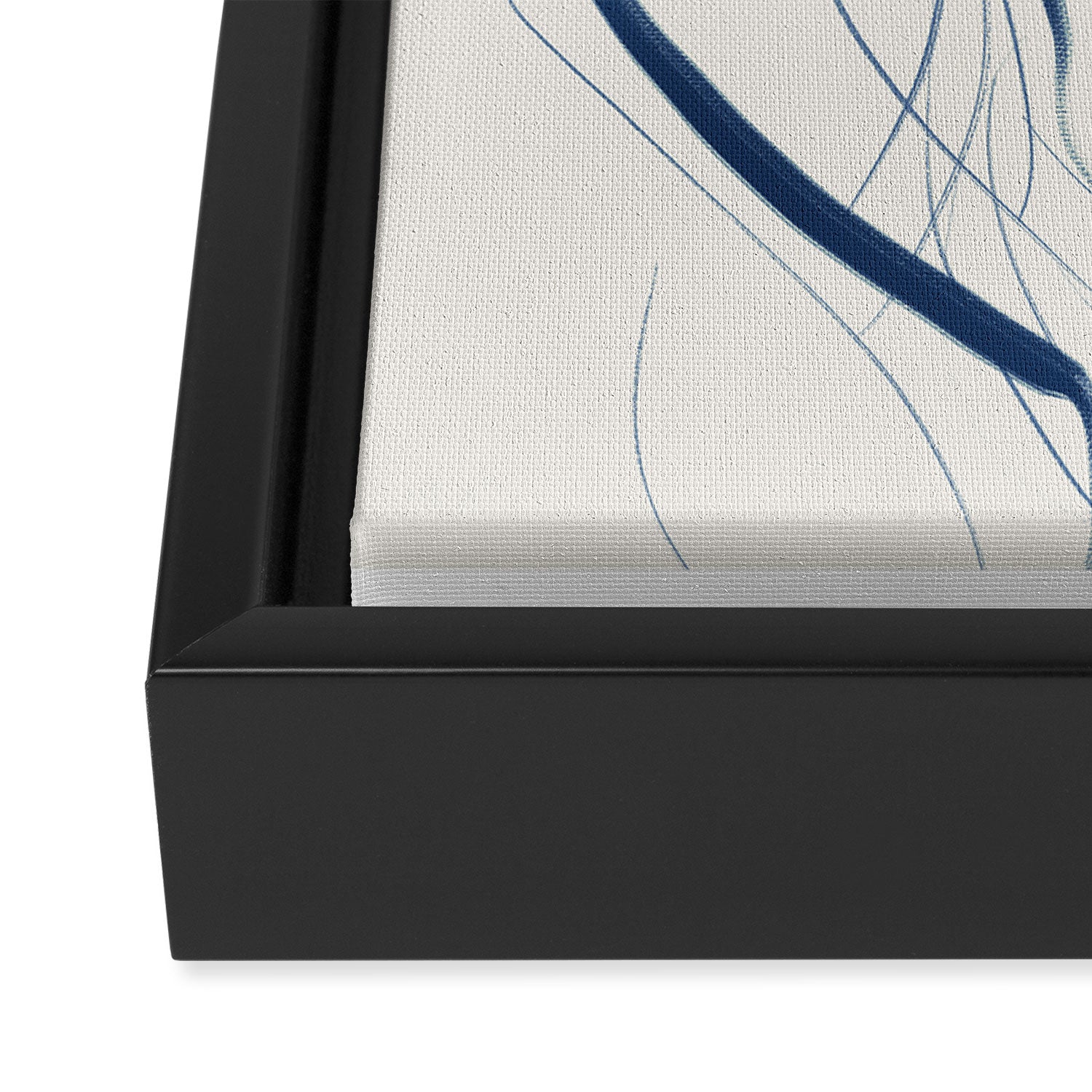 Minimal Abstract Line Art 16 Framed Canvas Print Gallery Image 3