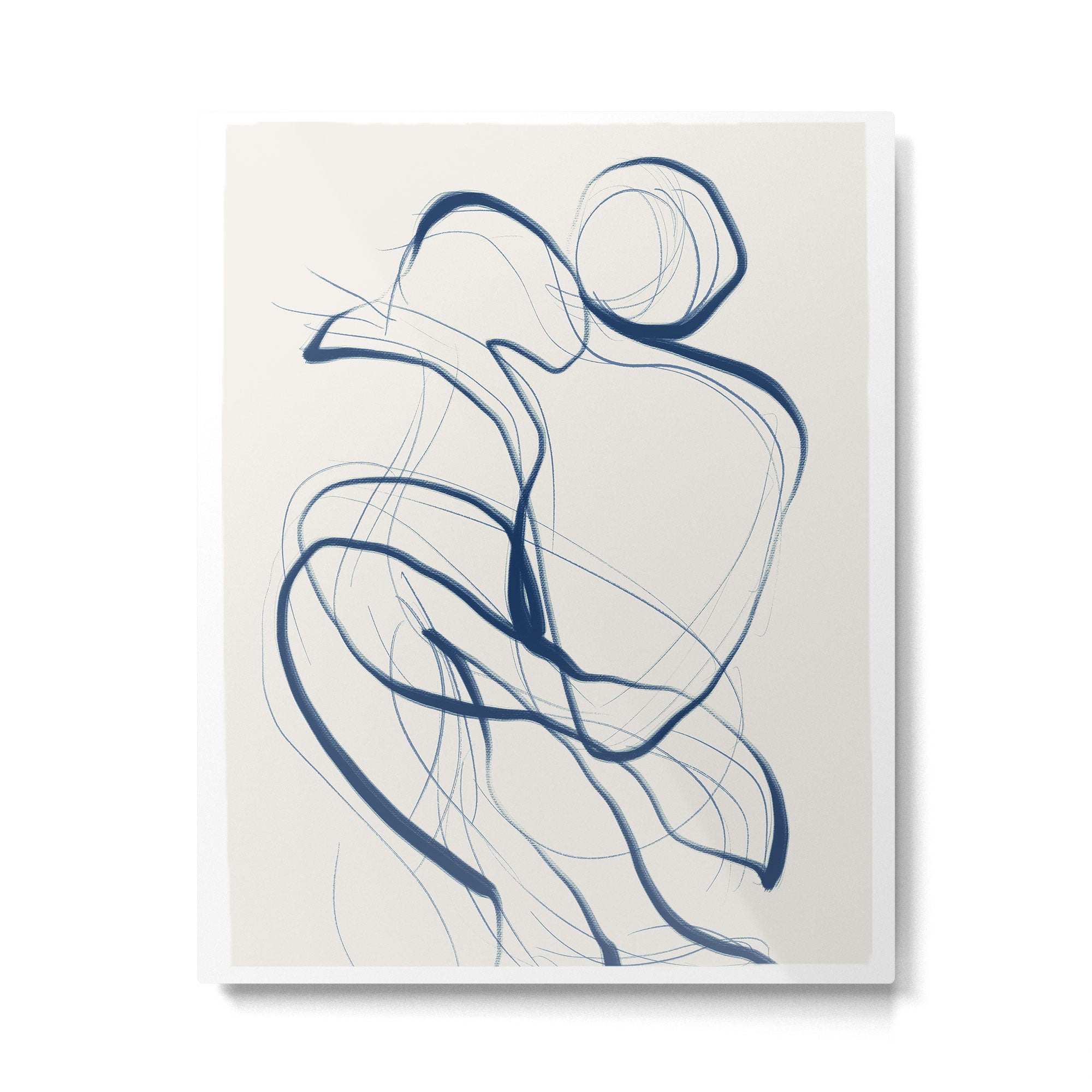 Minimal Abstract Line Art 16 Metal Print Gallery Image 4