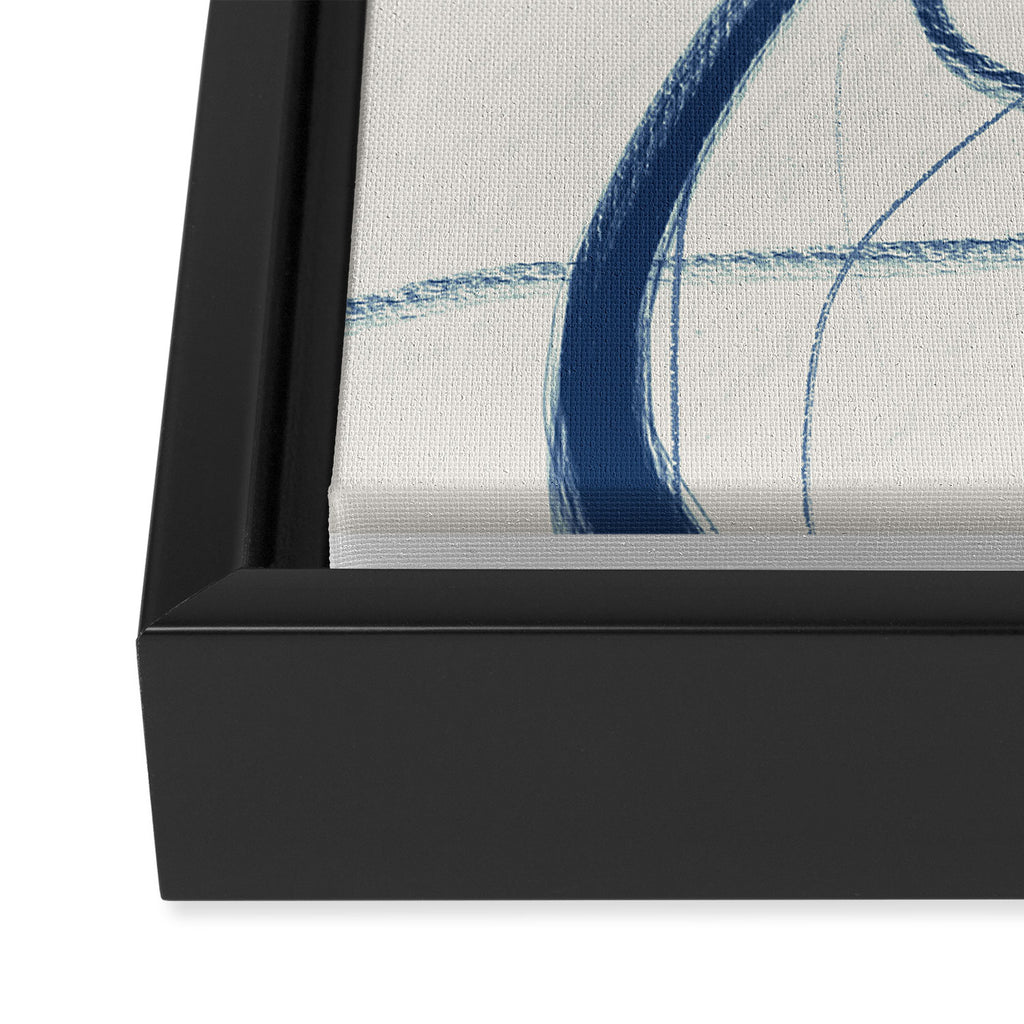 Minimal Abstract Line Art 17 Framed Canvas Print Gallery Image 3