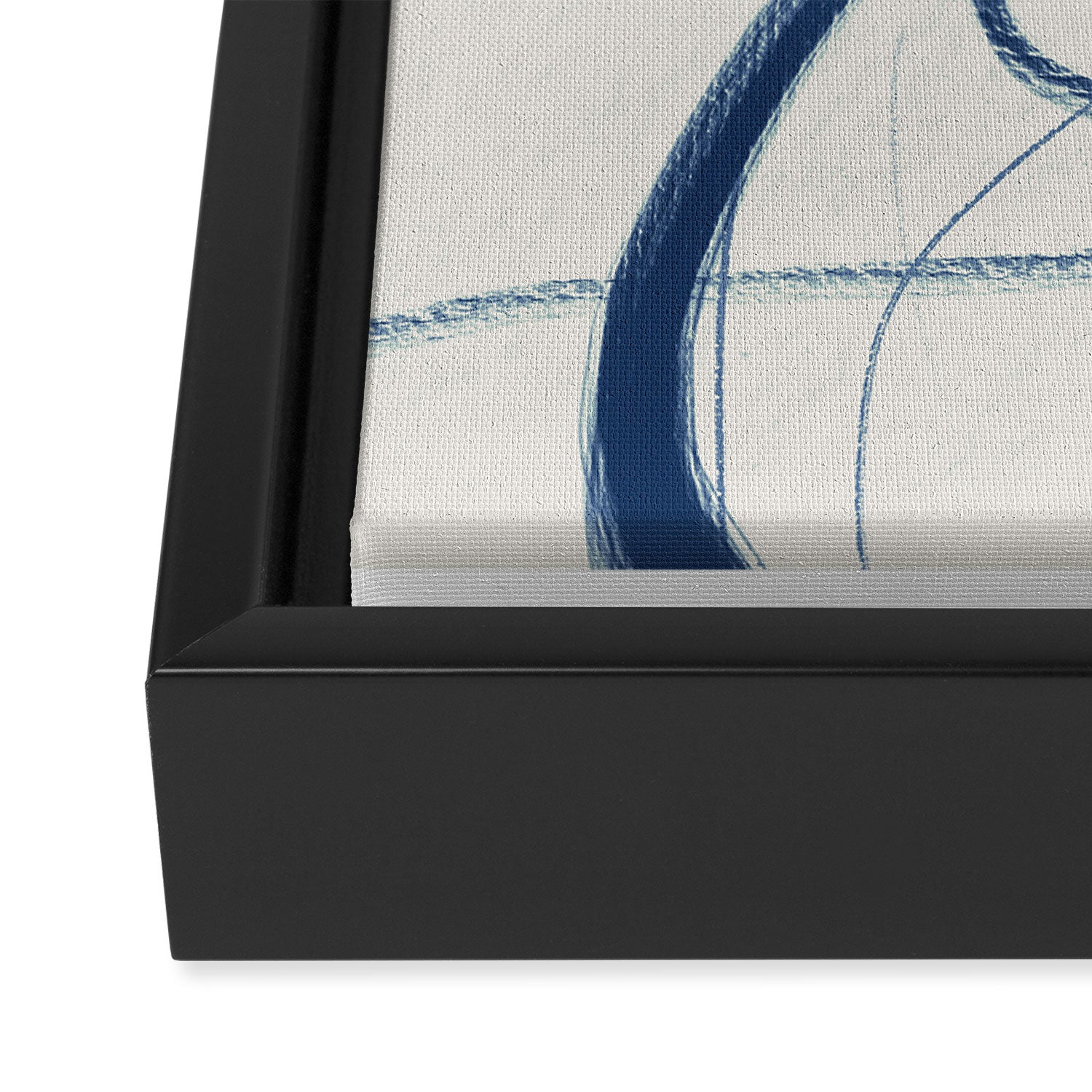 Minimal Abstract Line Art 17 Framed Canvas Print Gallery Image 3