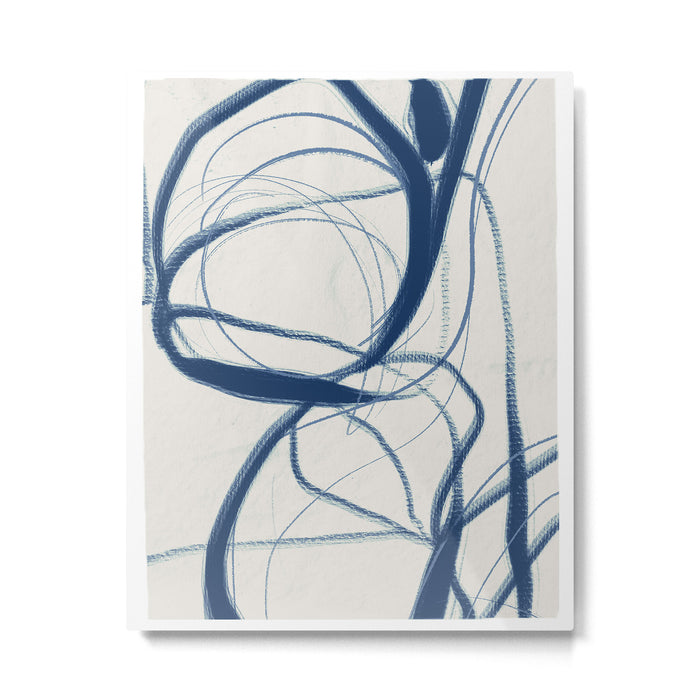 Minimal Abstract Line Art 17 Metal Print Gallery Image 1