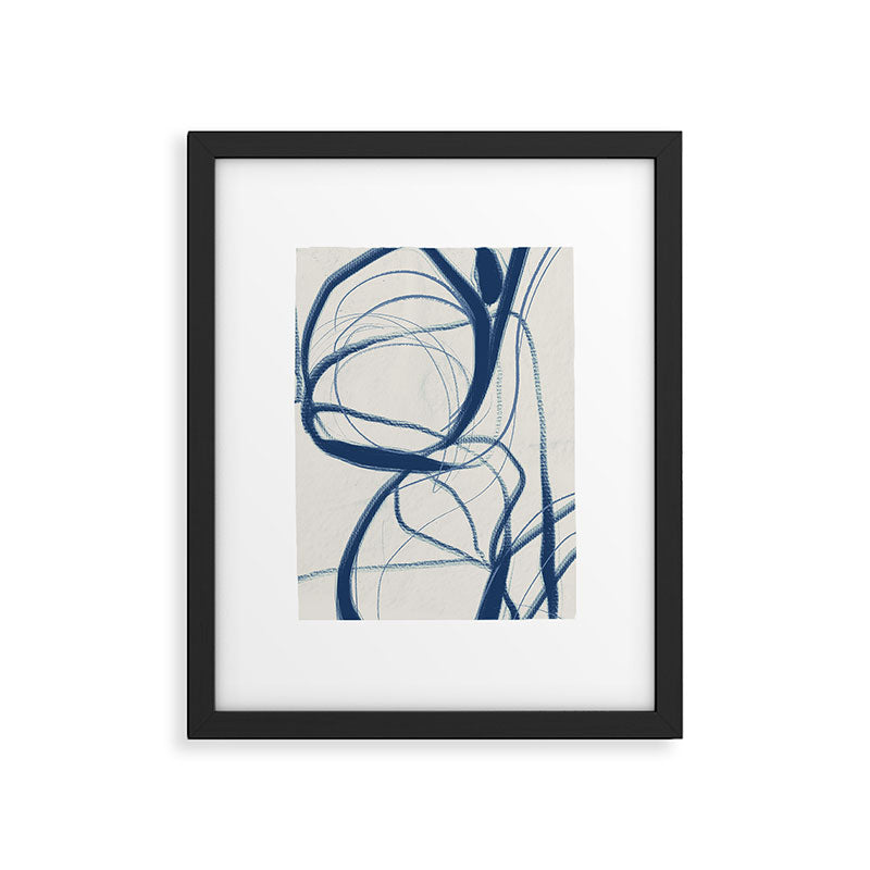 Minimal Abstract Line Art 17 Framed Art Print Gallery Image 5