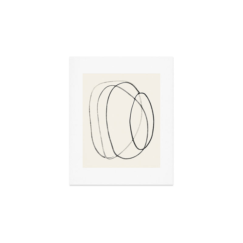 Minimal Abstract Line Art 2 Art Print Gallery Image 1