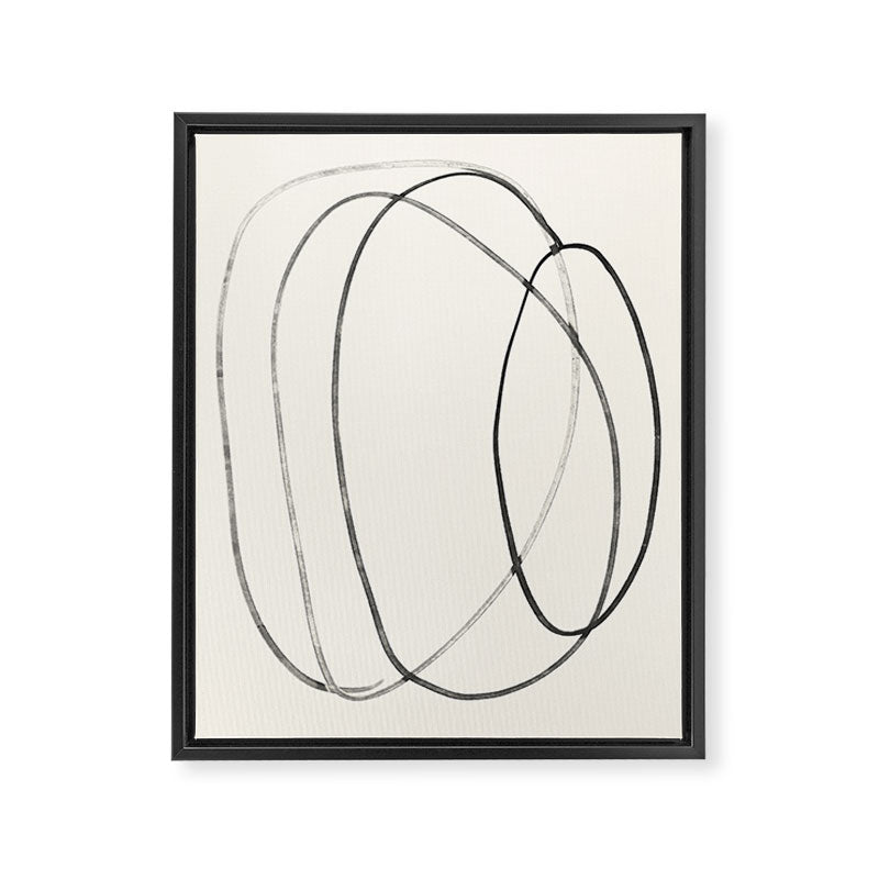 Minimal Abstract Line Art 2 Framed Canvas Print Gallery Image 6