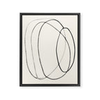 Minimal Abstract Line Art 2 Framed Canvas Print Gallery Image 6