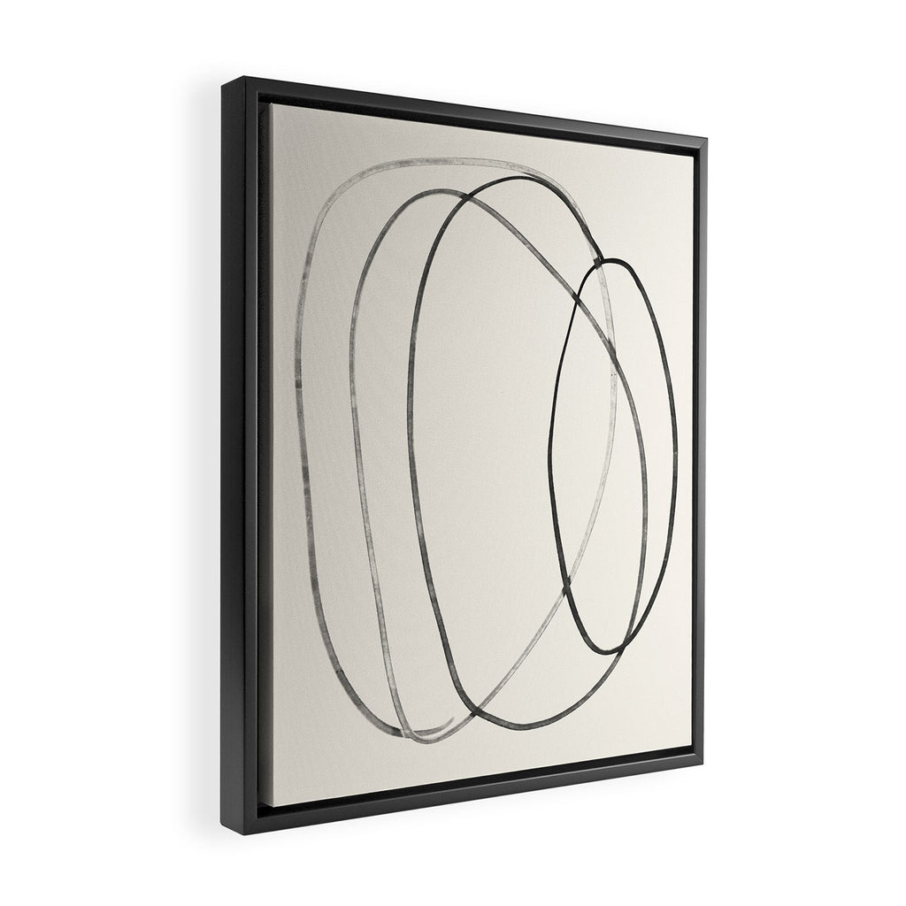 Minimal Abstract Line Art 2 Framed Canvas Print Gallery Image 2
