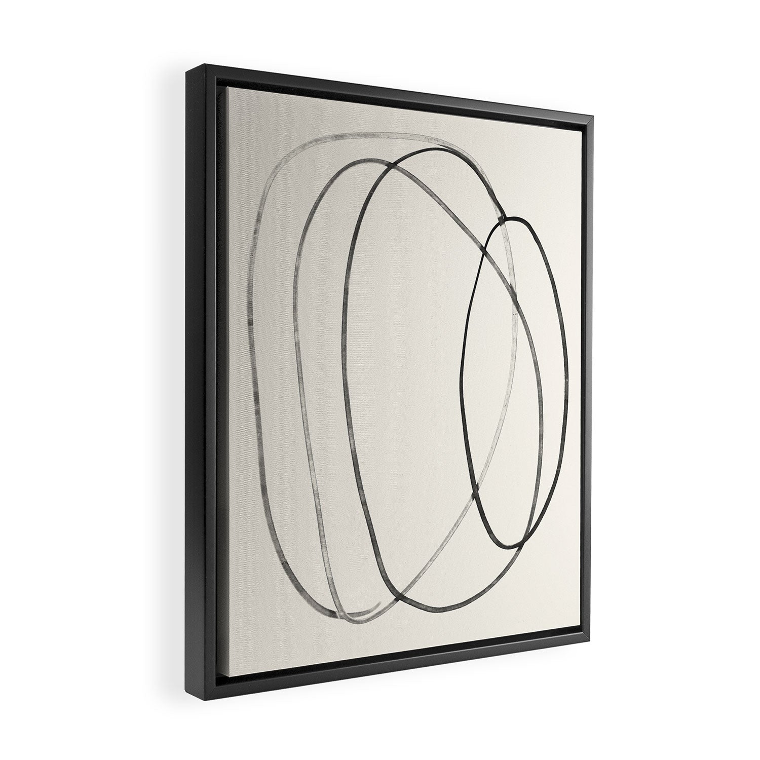 Minimal Abstract Line Art 2 Framed Canvas Print Gallery Image 2