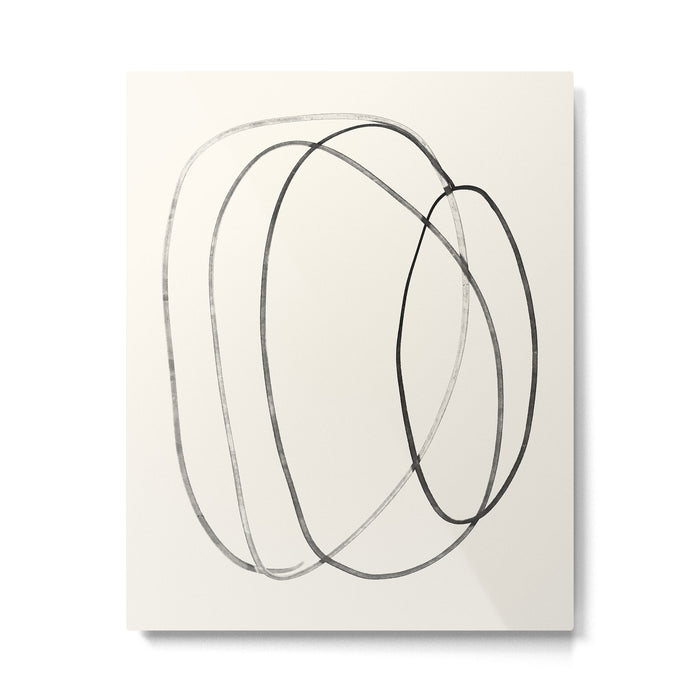 Minimal Abstract Line Art 2 Metal Print Gallery Image 1