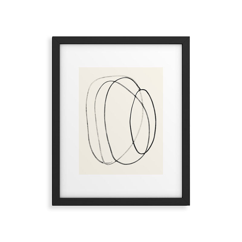 Minimal Abstract Line Art 2 Framed Art Print Gallery Image 4