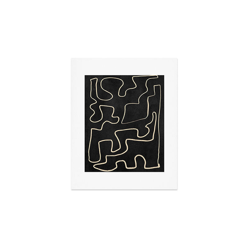 Minimal Abstract Line Art 8 Art Print Gallery Image 1