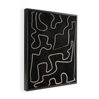 Minimal Abstract Line Art 8 Framed Canvas Print Gallery Image 2