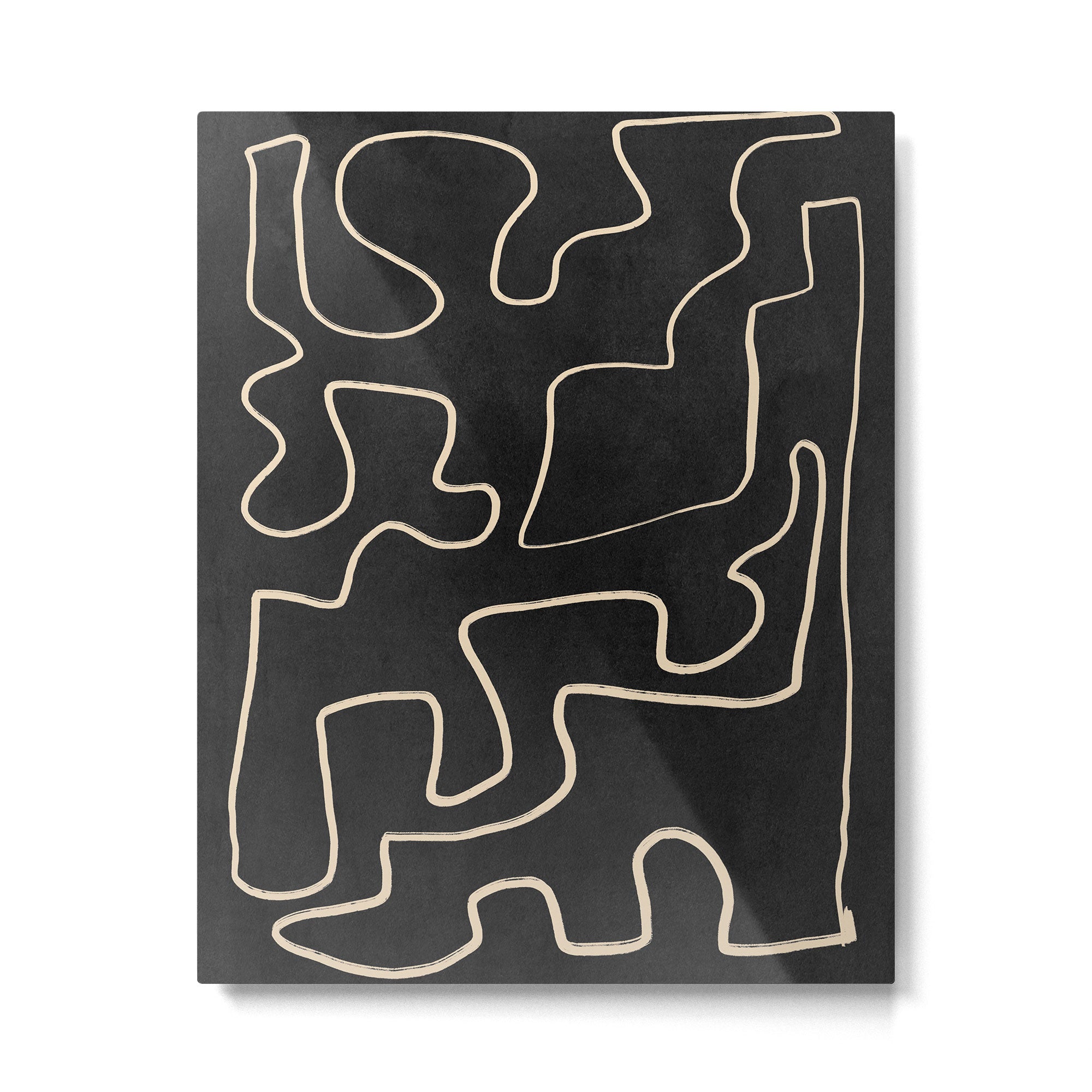 Minimal Abstract Line Art 8 Metal Print Gallery Image 4