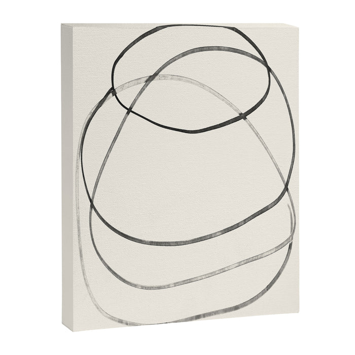 Minimal Abstract Line Art Canvas Print Gallery Image 1