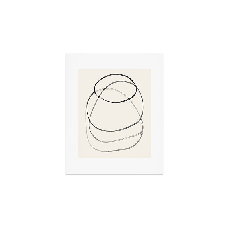 Minimal Abstract Line Art Art Print Gallery Image 1