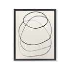 Minimal Abstract Line Art Framed Canvas Print Gallery Image 6