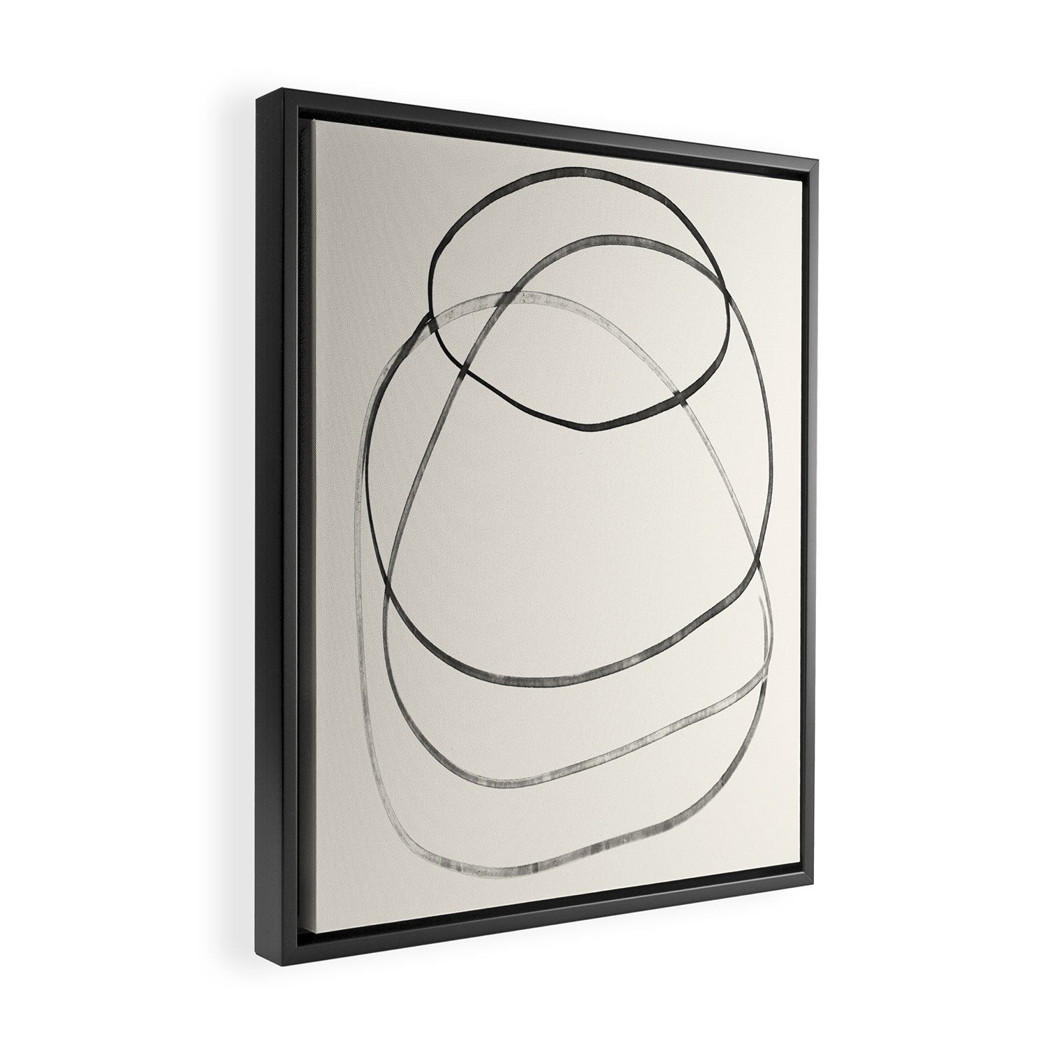 Minimal Abstract Line Art Framed Canvas Print Gallery Image 2