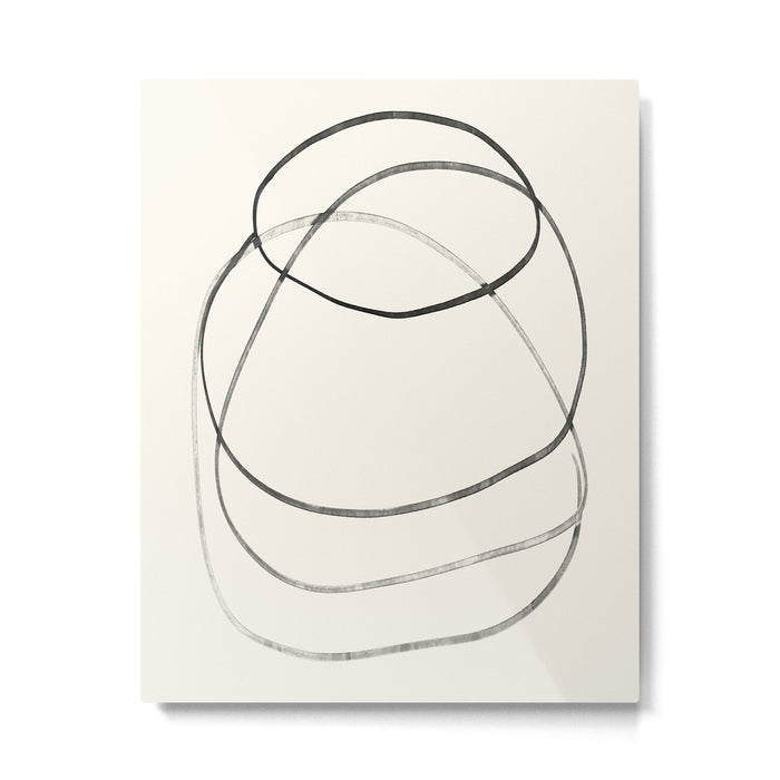 Minimal Abstract Line Art Metal Print Gallery Image 1