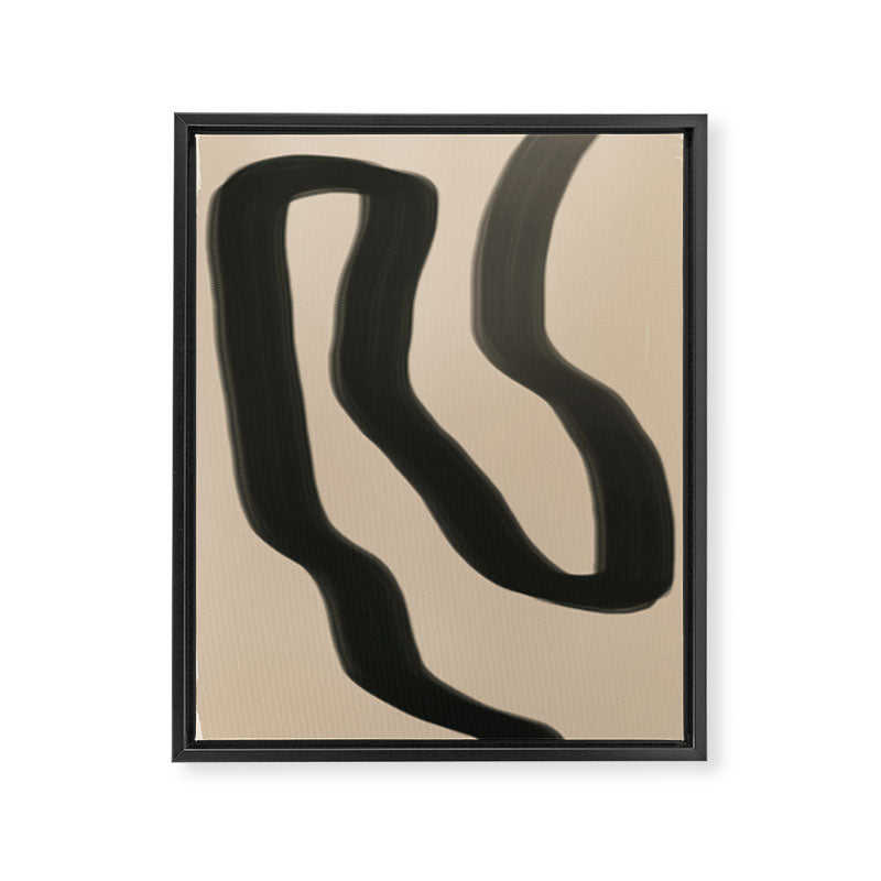 Minimal abstract line Framed Canvas Print Gallery Image 6