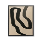 Minimal abstract line Framed Canvas Print Gallery Image 6