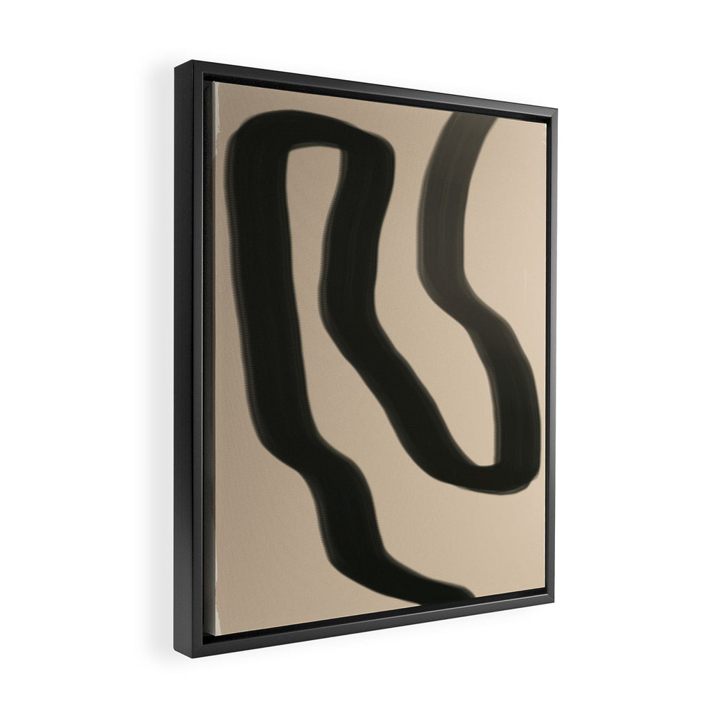 Minimal abstract line Framed Canvas Print Gallery Image 2