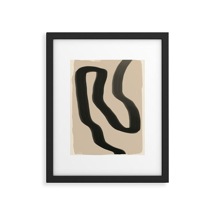 Minimal abstract line Framed Art Print Gallery Image 1