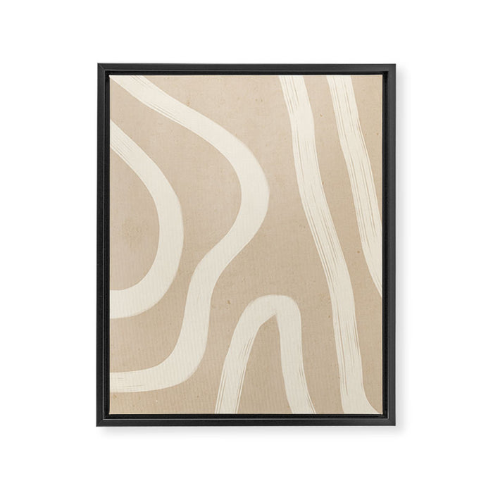 Minimal Abstract Lines 4 Framed Canvas Print Gallery Image 1