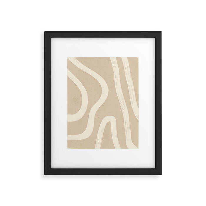 Minimal Abstract Lines 4 Framed Art Print Gallery Image 1