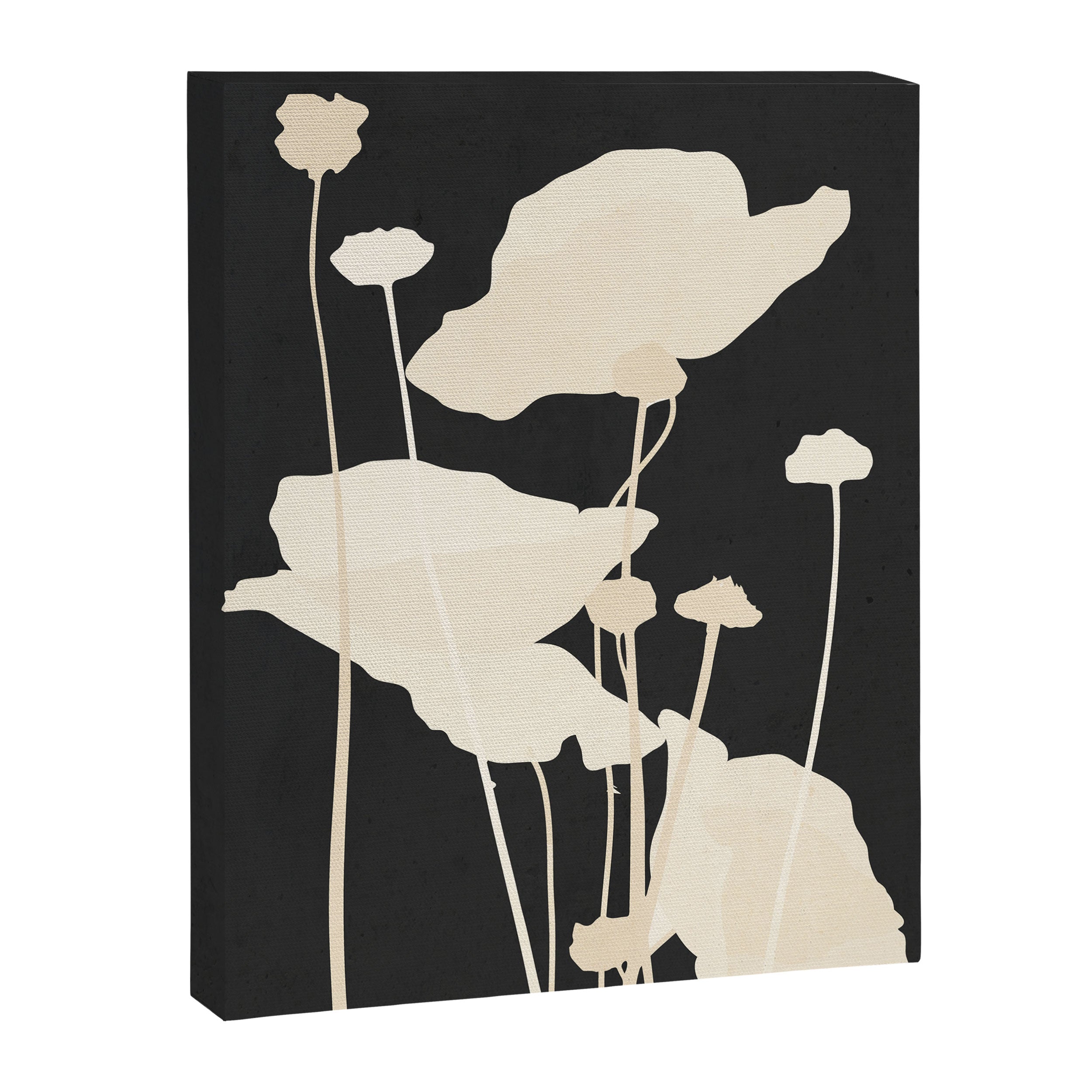 Minimal Abstract Poppy Flower 5 Canvas Print Gallery Image 6