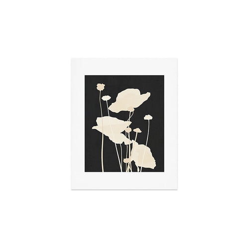 Minimal Abstract Poppy Flower 5 Art Print Gallery Image 1