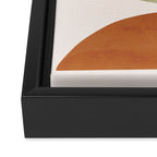 Minimal Abstract Shapes 15 Framed Canvas Print Gallery Image 3
