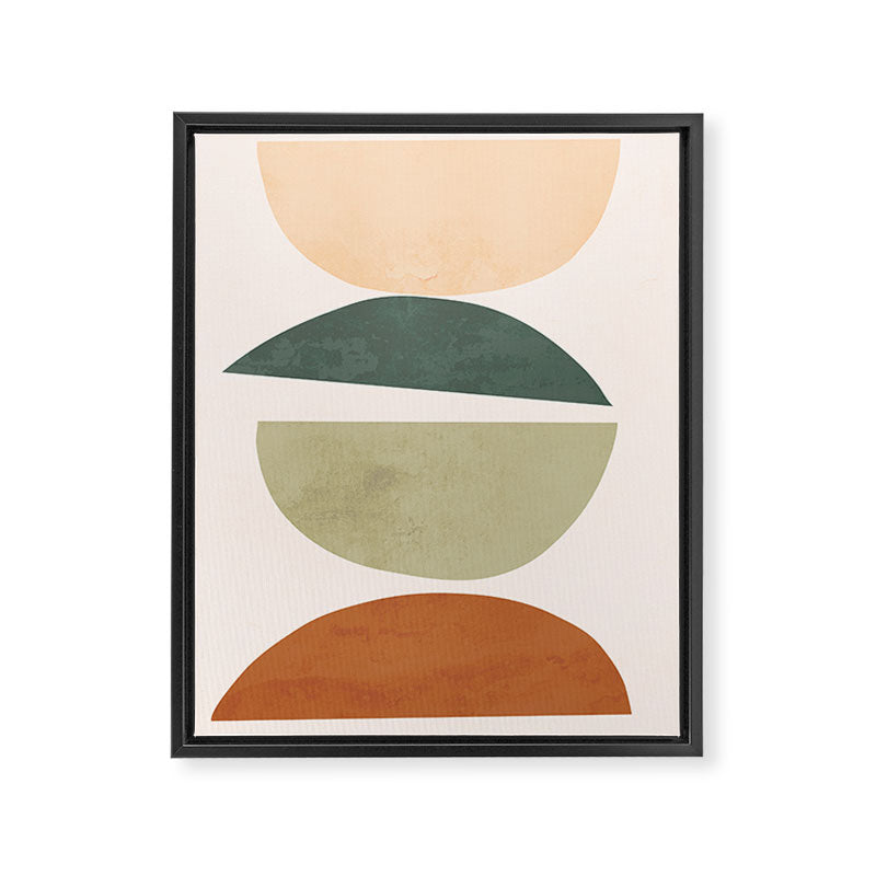 Minimal Abstract Shapes 15 Framed Canvas Print Gallery Image 6