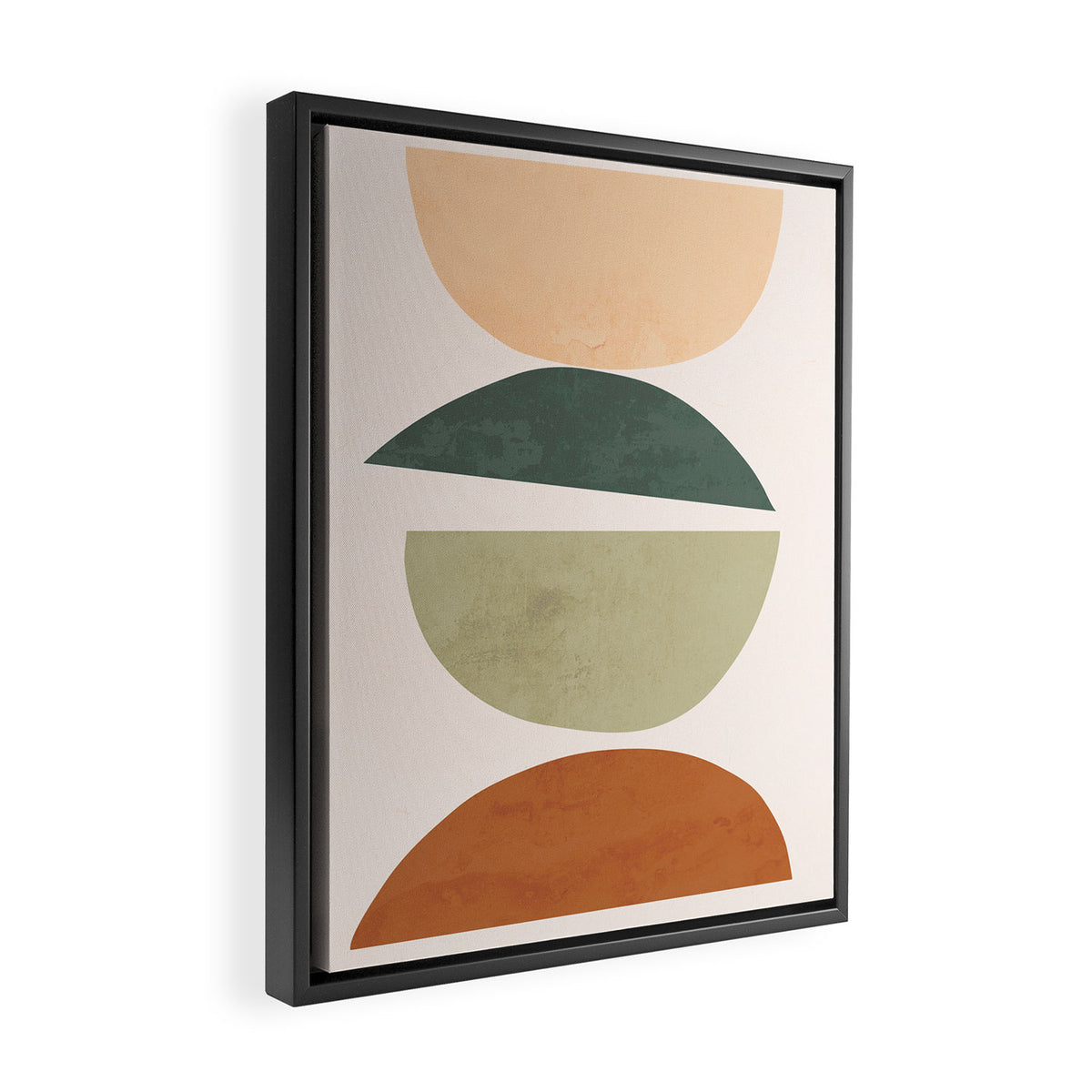 Minimal Abstract Shapes 15 Framed Canvas Print Gallery Image 2