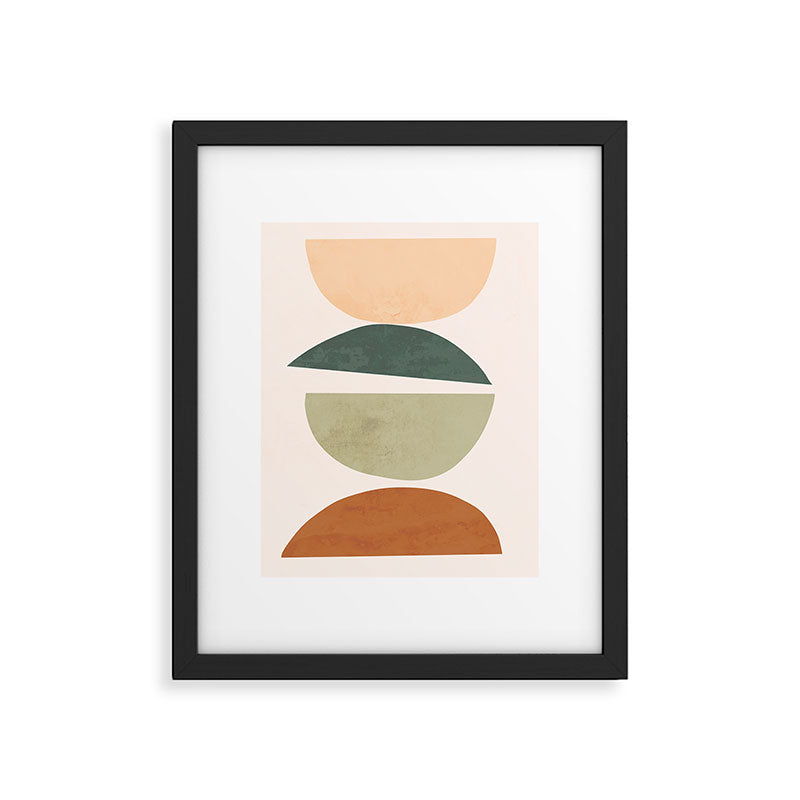 Minimal Abstract Shapes 15 Framed Art Print Gallery Image 4