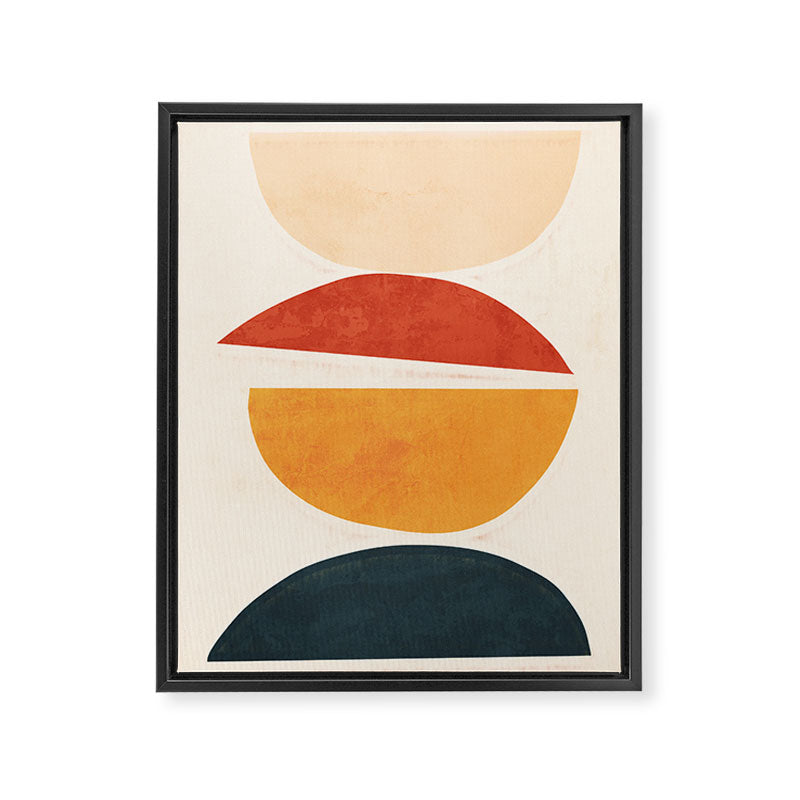 Minimal Abstract Shapes 11 Framed Canvas Print Gallery Image 6