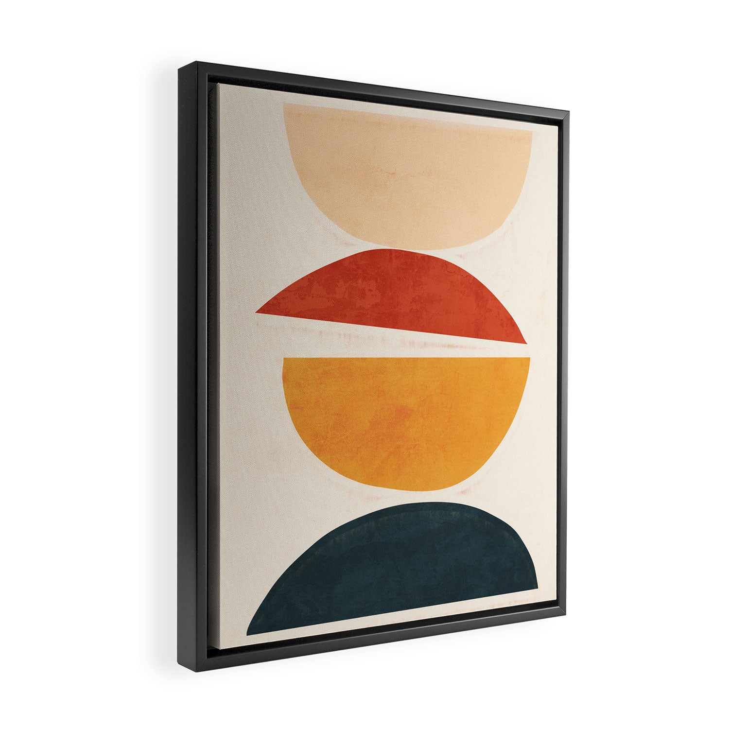 Minimal Abstract Shapes 11 Framed Canvas Print Gallery Image 2