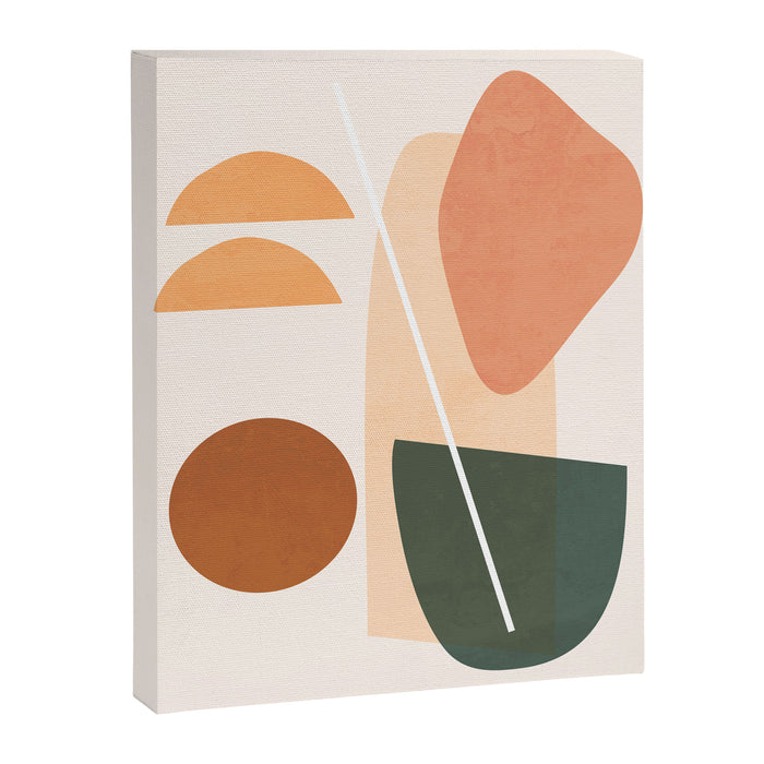 Minimal Abstract Shapes 14 Canvas Print Gallery Image 1