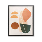 Minimal Abstract Shapes 14 Framed Canvas Print Gallery Image 6