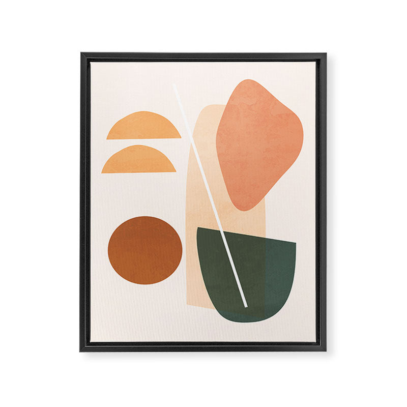Minimal Abstract Shapes 14 Framed Canvas Print Gallery Image 6